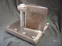  knife now welded at front and tidied up with various grinders and flap discs
